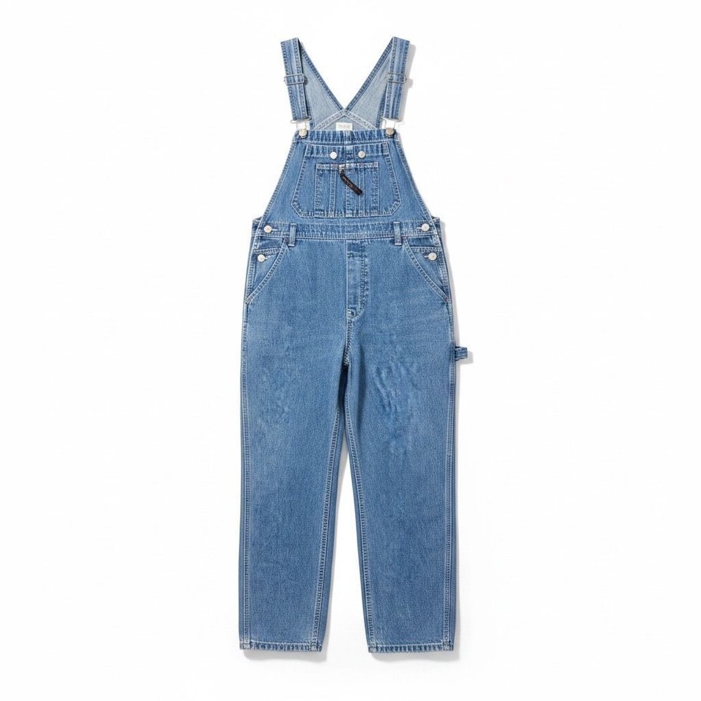 Jordache Denim Overalls Girls XL/16 Blue Excellent Vintage Bib Workwear